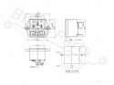 Chassisdeel/Socket C14 male met zekering
